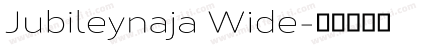 Jubileynaja Wide字体转换